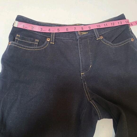 Womens Jeans Black Coldwater Creek 6P Straight Leg Natural Fit Mid Rise - Picture 7 of 11